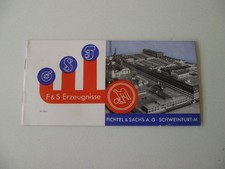 Prospekt Fichtel&Sachs Motor Produktpalette ca.1935