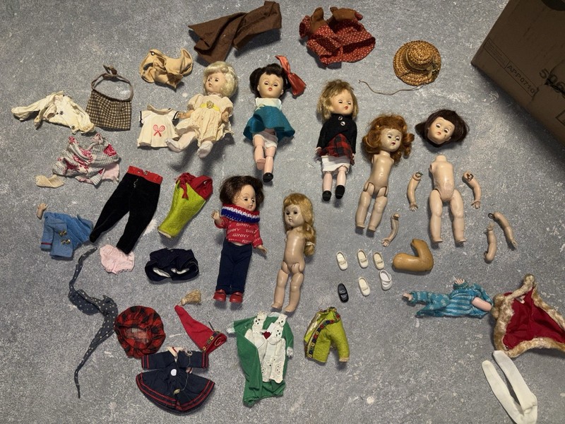 Antique Ginny Dolls and Accessories
