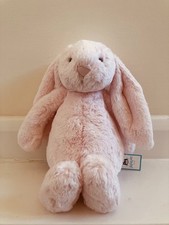 JELLYCAT MY NAME IS ORIGINAL BASHFUL PINK BUNNY BRAND NEW + TAGS GENUINE BAS4BPN