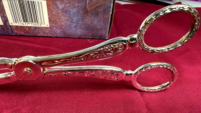 International Silver Company Silverplate Serving Tongs Set w/ Box Vintage