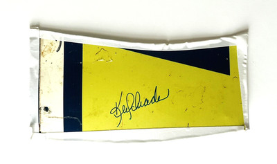 Ken Schrader SIGNED Roof PC from the #49 Schwans Racing Dodge Charger