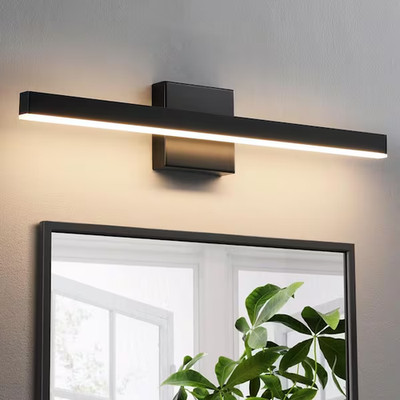 Kaisite 24'' 1 Light Bathroom Over Mirror Black LED Vanity Light Bar 20W Dimmable