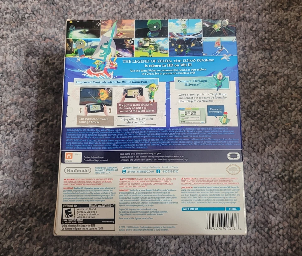 Legend of Zelda The Wind Waker HD Edición Limitada Ganon (Nintendo Wii U) ¡SELLADO! Foto 3 de 4