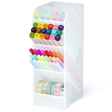 Pen Holder, Pencil Holder for Desk, Pen Organizer Clear, 1 Pack 