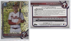 2022 Bowman Chrome Prospects Speckle Refractor /299 William Bergolla #BCP-159