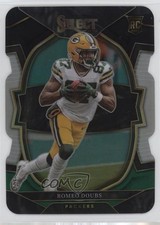 2022 Panini Select Concourse Black & Green Prizm Die-Cut Romeo Doubs #54 05lh