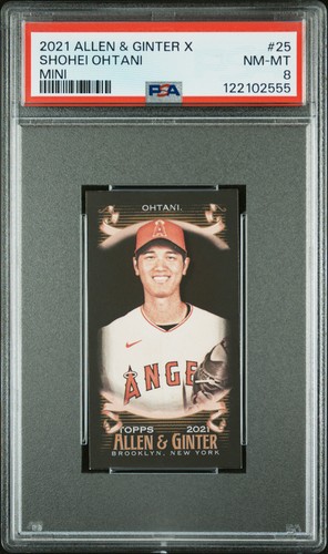 2021 ALLEN & GINTER X MINI #25 SHOHEI OHTANI PSA 8
