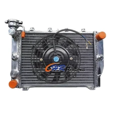 Aluminum Radiator+Fan for 1984 1985 1986 1987 Honda Magna 700 VF700C