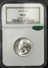 1951 S ** WASHINGTON QUARTER ** NGC MS66 **CAC CERTIFIED **