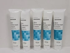 Lot Of 5 McKesson Skin Protectant Cream 6 oz Tubes Zinc Oxide & VitaminA,D,E NEW