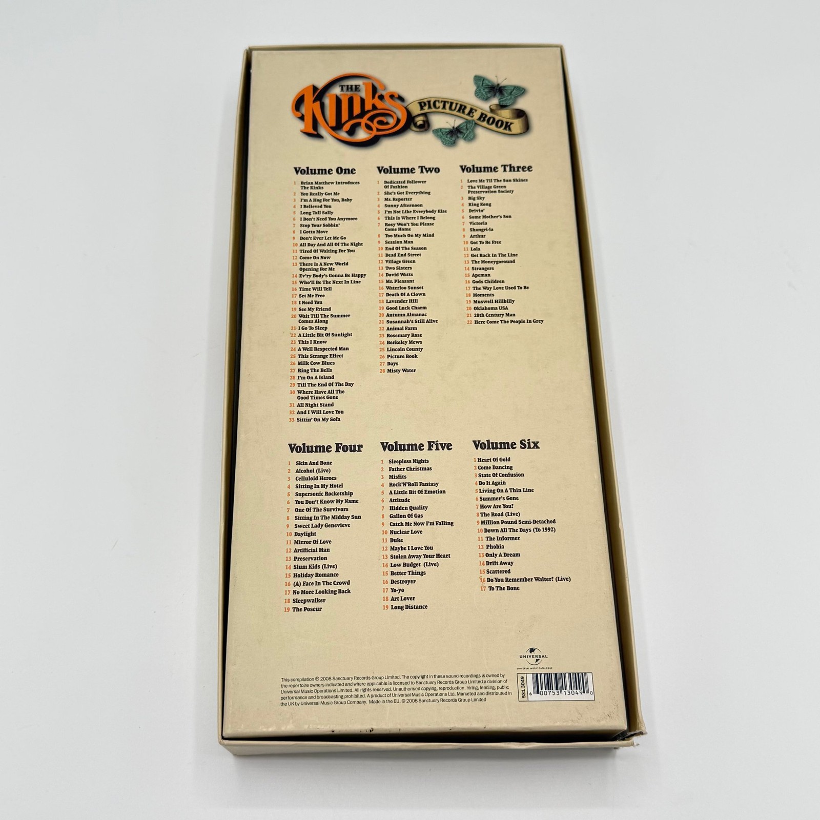 The Kinks Picture Book Box Set Collection 6 CDs Compilation Volume 1-6 ...