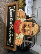 Good Food Fresh Service Chef-Themed Wall Decor Plaque 13.5" H x 18.5" W SKU 9160