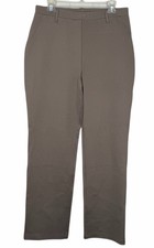 Quince Women Ultra-Stretch Ponte Straight Leg Gray Pants Size Large