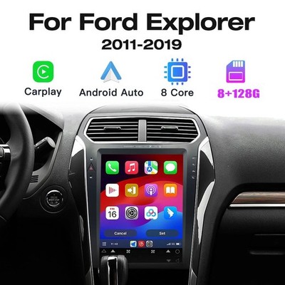 Car Radio Stereo Carplay For 2011-2019 Ford Explorer 8+128G 12.1in 4+64G CarPlay