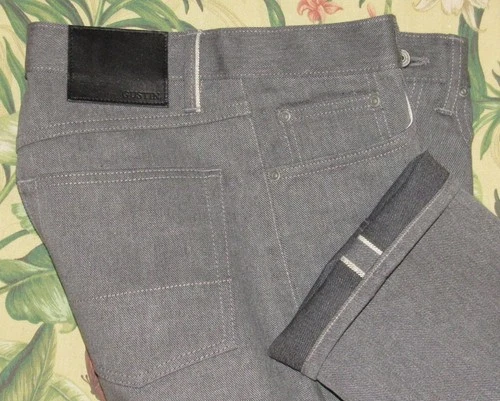 GUSTIN #152 Okayama Grey Shadow Japanese Selvedge Jeans 32 x 31