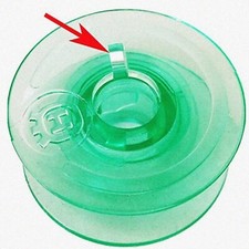 25 Transparent Green Sewing Bobbins