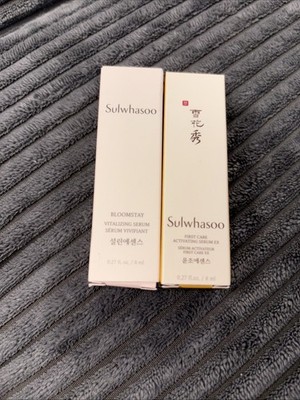 Sulwhasoo Bloomstay Vitalizing Serum & First Care Activating Serum 0.27oz / 8ml 