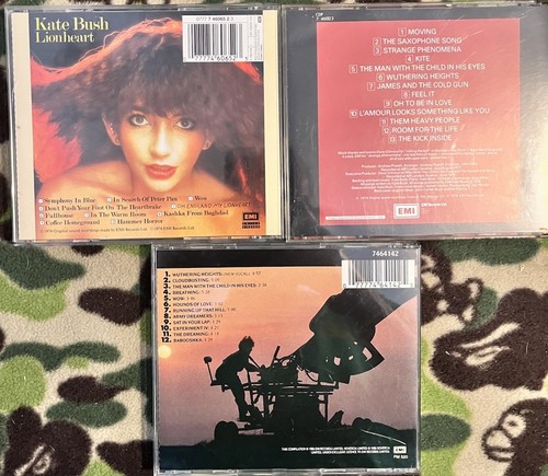 KATE BUSH 3 CDS LIONHEART KICK INSIDE THE WHOLE STORY RUNNING UP THAT HILL - Picture 2 of 2