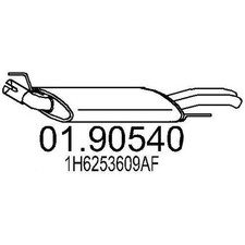 MTS 01.90540 Endschalldämpfer für VW GOLF III (1H1) Auspuff