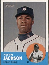 Austin Jackson 2012 Topps Heritage Detroit Tigers #164