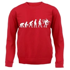 Evolution Of Man Cyclo Cross - Adult Hoodie / Sweater - Bicycle Cycling