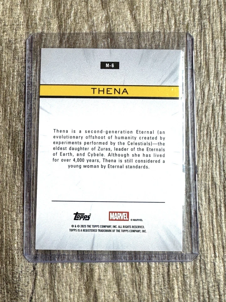 2025 TOPPS MARVEL CHROME RARE THENA PROMO SHORT PRINT INSERT 616 FRESH #M-6 - Image 2 of 2