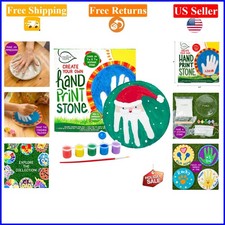 Create Your Own Red Handprint Stone Kit for Kids, Memory Keepsake