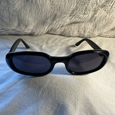 Gucci GG 1157/N/S Black Plastic Oval Sunglasses Gray Tinted Lens 135mm