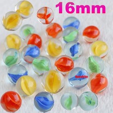 Colour Glass Marble Balls Traditional Vintage Classic Kids Toys Games Decoration