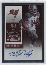 2015 Contenders Rookie Playoff Ticket 62/99 Kaelin Clay (Team Logo) Auto 6ts