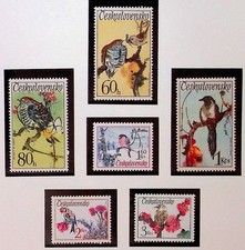 CZECHOSLOVAKIA Sc 1852-7 NH ISSUE OF 1972 - BIRDS - (CZ26)
