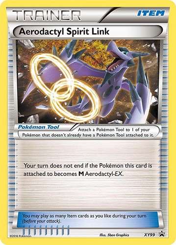 Pokemon Card - XY Promo #XY99 - AERODACTYL SPIRIT LINK - NM