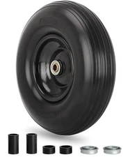 13"Wheelbarrow Tire 4.00-6 Flat-free Solid and with 5/8"or 3/4"Bearings