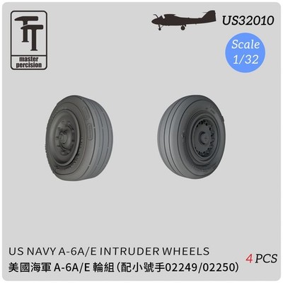 WULA MODELS US32010 1/32 US NAVY A-6A/E Intruder Wheels For TR 02249/02250（4pcs）