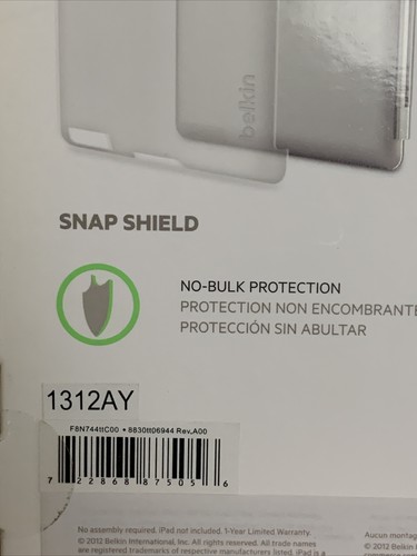 Belkin Snap Shield For iPad 3rd Generation - Picture 5 of 6