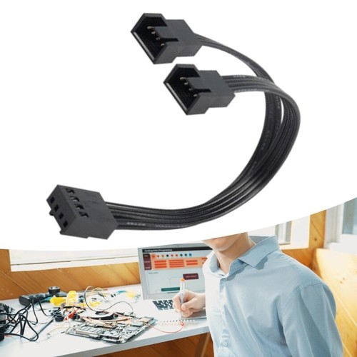 4Pin PWM Fan Extension Cable for PC 1 to 2 Splitter Stable and Wide Compatiblity - Photo 3/8
