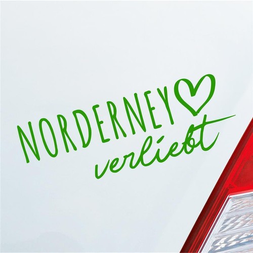 Auto Aufkleber Norderney verliebt Herz Insel Nordsee Liebe Car 19x7 cm Sticker H - 第 14/24 張圖片