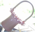 FENTON"MINIATURE"MINT&PERF~1940s~5"HAT"BASKET"PEACH(PINK)CREST"VINTAGE~GLASS — photo 6