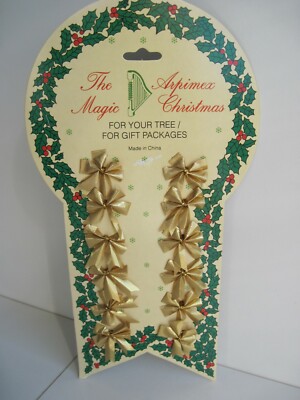 Cockardine Bow Butterfly Christmas Tree Decoration - Pack from 12 - New