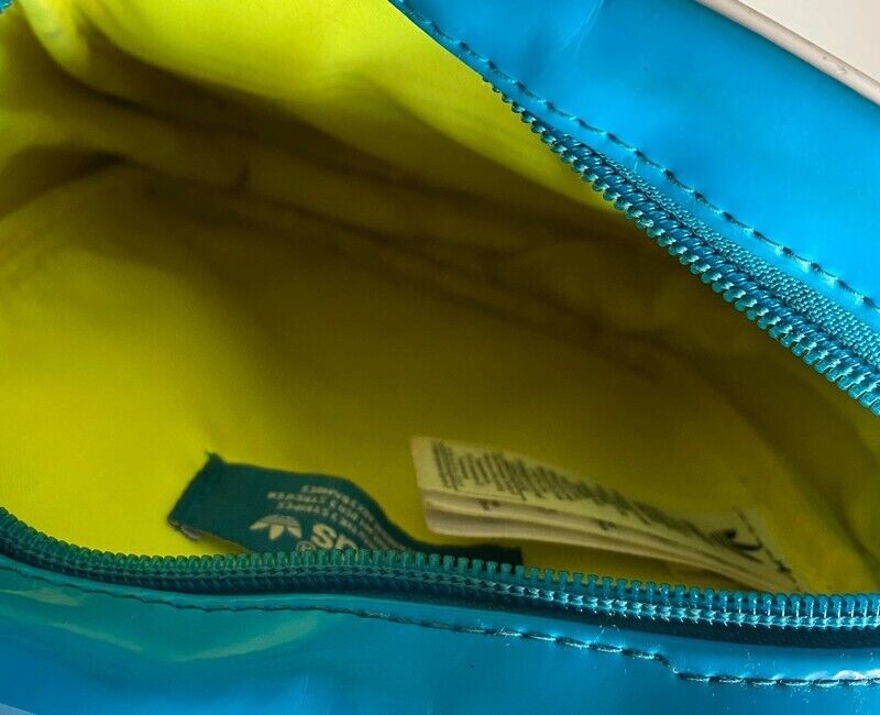 Adidas Messenger Bag Blue Neon Yellow Trefoil Log… - image 8