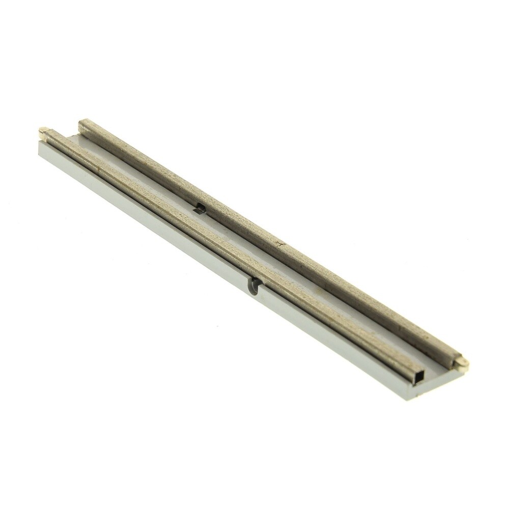 1x LEGO Electrical Rails Metal 12V Alt-Hell Grey Straight Railway 2 Holes