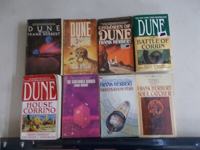 8 FRANK HERBERT PB DUNE PLUS BRIAN KEVIN ANDERSON MESSIAH CHILDREN CORRINO VOID