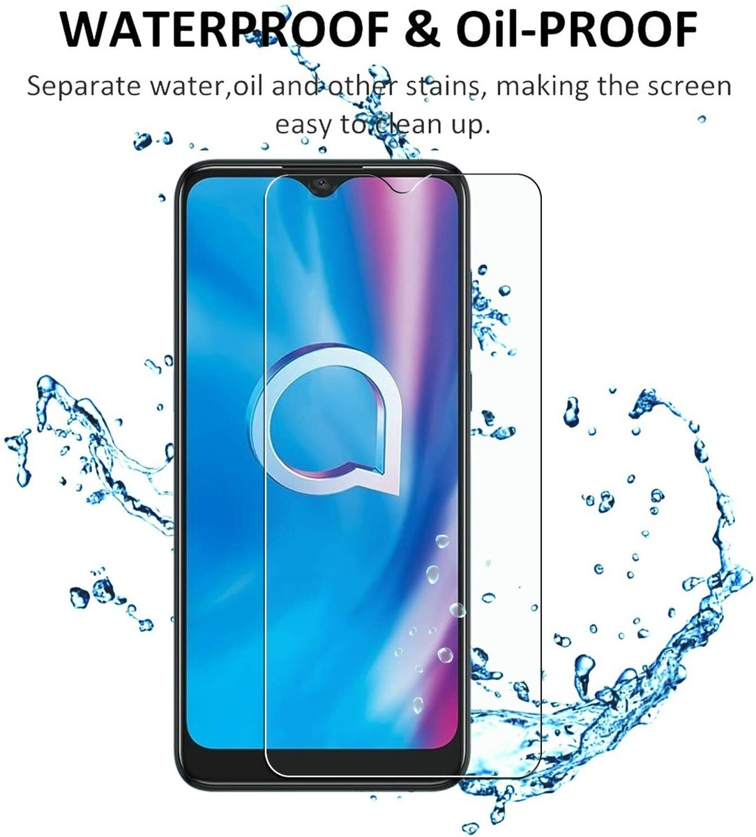 Brotect Pellicola In Vetro Ibrido 9H Per Alcatel 1SE 2020 – AirGlass Flessibile E Trasparente – Made In Germany