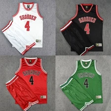 Slam Dunk Akagi Takenori Basketball Jersey No.4 Print Sports Vest Top Shorts Set