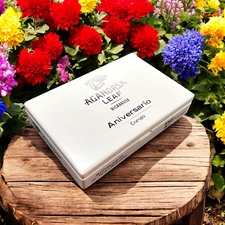 Aganorsa Leaf Aniversario Gran Robusto Empty Wooden Cigar Box 9.25x6.25x1.75