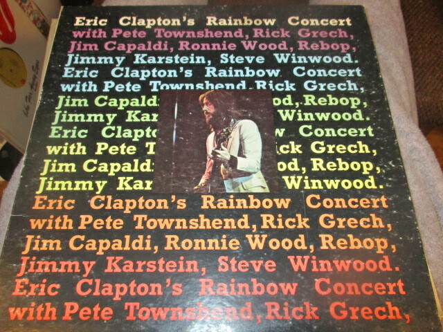 1973 ERIC CLAPTON Rainbow Concert G/F LP RSO 877 Pete Townshend