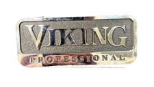 Viking Professional OEM 4 1/2" x 1 7/8" Metal Emblem Logo Badge Nameplate Trim