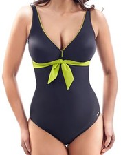 Women's One Piece Bikini Set Lightly Padded Wire Free Stiff Cup Swimsuit