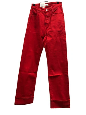 Jean Femme Pepe Jean Taille 27 Couleur Rouge Neuf!!! - Photo 1/4