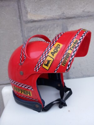 Ferrari フェラーリ ヘルメット ジェット オープンフェイス SG 専用袋 Ferrari Agip Champion Peg Perego Children's Game Helmet - 1975 80